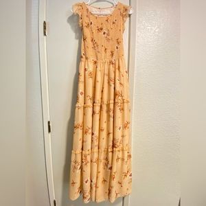 Summer dress, spring dress, maxi dress, yellow dress